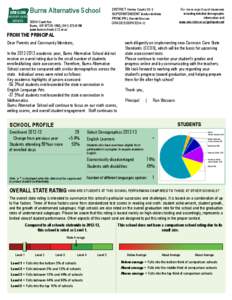 OREGON  REPORT CARD 2012­13