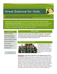 Science education / After-school activity / Franklin Institute / Education / Education policy / STEM fields