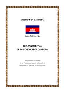 The Compendium of Cambodian Laws, Council for the Development of Cambodia, UNDP Project CMB96-005