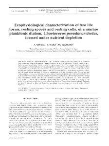 Planktology / Chaetoceros pseudocurvisetus / Plant reproduction / Reproduction / Cyanobacteria / Algae / Biochemistry / Metabolism / Lipid / Biology / Diatoms / Biological oceanography