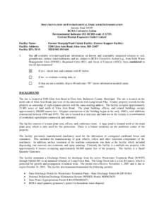 RCRA Corrective Action Environmental Indicators Human Exposure for Former MarquipWard United Facility (Former Koppers Facility) MDD003093648