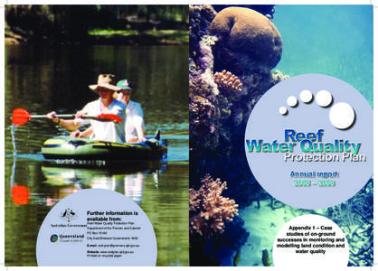 Annual report 2005 – 2006 Further information is available from: Reef Water Quality Protection Plan