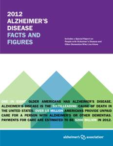 2011 Alzheimer’s Disease Facts and Figures 2012 Alzheimer’s disease