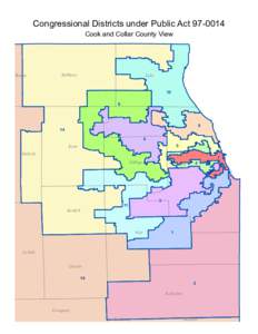 Congressional Districts under Public ActCook and Collar County View Boone  McHenry
