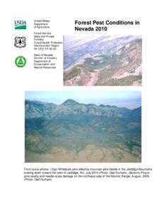 United States Department of Agriculture Forest Pest Conditions in Nevada 2010