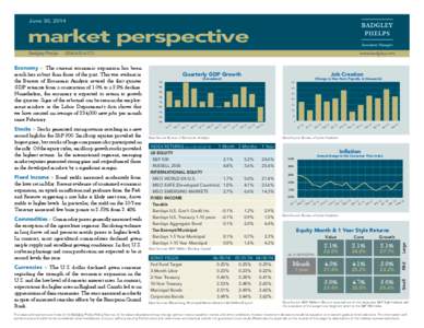 June 30, 2014  market perspective Badgley Phelps | ([removed]Commodities » Commodity prices generally increased with