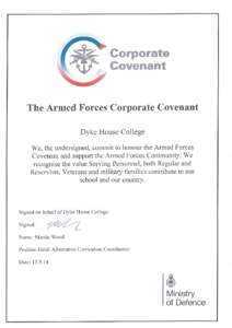 The Armed Forces Covenant  An Enduring Covenant Between The People of the United Kingdom