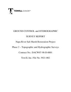 Microsoft Word - Towill_Survey_Report_Napa.doc