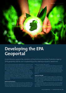 REGIONAL FOCUS: IRELAND  Image © Romrf / Shutterstock. Map: EPA/OSi Developing the EPA Geoportal