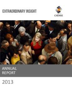 ANNUAL REPORT 2013  Contents