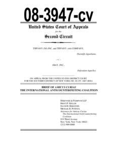 [removed]cv United States Court of Appeals for the Second Circuit TIFFANY (NJ) INC. and TIFFANY AND COMPANY,