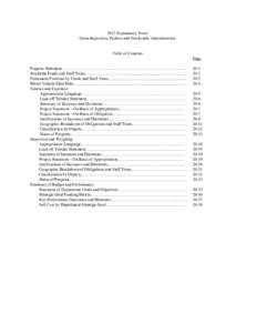 2013 Explanatory Notes Grain Inspection, Packers and Stockyards Administration Table of Contents Page Purpose Statement……………………………………………………………………………...