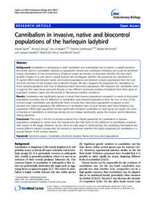 Biological pest control / Sexual cannibalism / Behavior / Harmonia / Filial cannibalism / Crime / Criminal law / Coccinellidae / Cannibalism / Harmonia axyridis