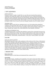 Italian films / Il Cinema Ritrovato / Epic films / The Leopard / Pier Paolo Pasolini / Cinematheque / Bologna / Pupi Avati / Pasolini / Film / Cinema of Italy / Entertainment