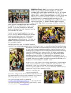 ZUMBAthon Charity Event -Local adoption agency Forever Families Through Adoption (FFTA) hosted their first ZUMBAthon fundraiser event at the Posillipo Centre in Rye Brook, NY on Thursday, August 7, 2014. The event drew a