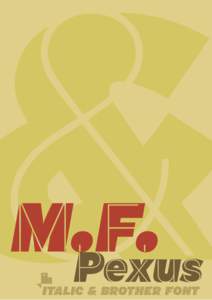 FL Font Table-M.F. Plexus Italic