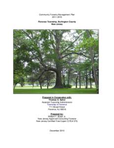 Florence Township, NJ Community Forestry Management Plan