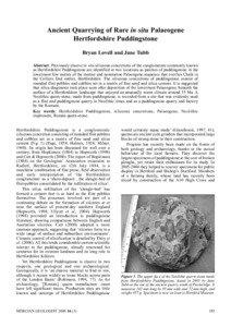 Geography of England / Geography of the United Kingdom / Mineralogy / Minerals / Hertfordshire puddingstone / Witchcraft / Puddingstone / Lambeth Group / A10 road / Sedimentary rocks / Geology / Geology of England