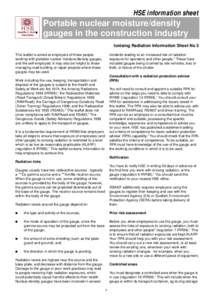 Health / Radioactivity / Nuclear physics / Ionising Radiations Regulations / United Kingdom / Radiography / Radiation protection / Ionizing radiation / Nuclear density gauge / Medicine / Physics / Radiobiology