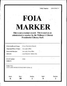 FOIA Number:  2006:-0198-F-4 FOIA This is nota textual record. This is used as an