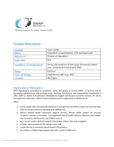 Position Description Position Salary Reports to Supervises