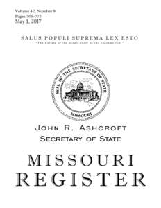 Missouri Secretary of State: Register