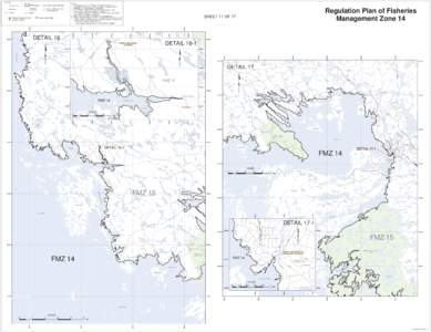 Regulation Plan Map of Fisheries Management Zone 14 - Sheet 11 of 17