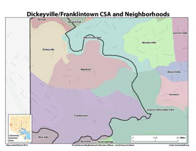 Dickeyville/Franklintown CSA and Neighborhoods Purnell Howard Park  Garwyn Oaks