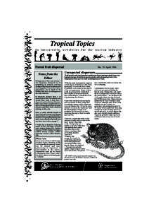 Tropical Topics An interpretive  newsletter