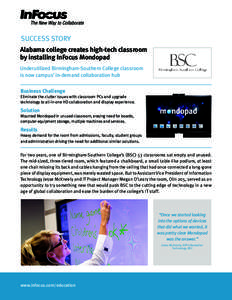 InFocus Mondopad Birmingham-Southern College Success Story