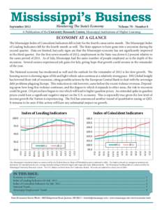 Mississippi’s Business Monitoring The State’s Economy September[removed]Volume 70 - Number 8