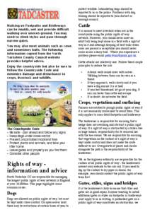 Types of roads / Walking in the United Kingdom / Bridle path / Land management / Trails / Wildlife and Countryside Act / Stile / The Country Code / Footpath / Recreation / Human geography / Land use