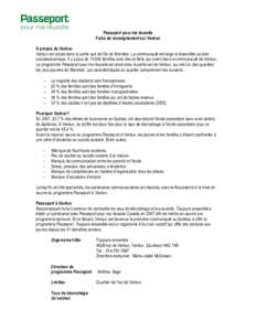 Passeport pour ma réussite Fiche de renseignement sur Verdun À propos de Verdun Verdun est située dans la partie sud de l’ile de Montréal. La communauté est large et diversifiée au plan socioéconomique. Il y a p