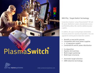 Surrey Nano Systems PlasmaSwitch brochure