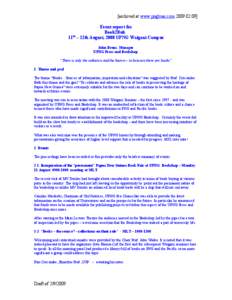 [archived at www.pngbuai.com[removed]Event report for Book2Buk 11th – 12th August, 2008 UPNG Waigani Campus John Evans. Manager UPNG Press and Bookshop