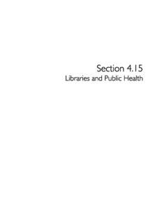SectionLibraries and Public Health Subsequent Environmental Impact Report