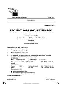 PARLAMENT EUROPEJSKI[removed]Komisja Prawna  JURI(2015)0309_1