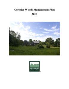 Cormier Woods Management Plan