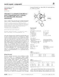 Chlorido[1-(2-oxidophenyl)ethylidene][tris(3,5-dimethylpyrazol-1-yl)hydroborato]iridium(III) chloroform monosolvate