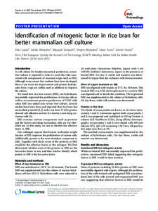 Suzuki et al. BMC Proceedings 2013, 7(Suppl 6):P107 http://www.biomedcentral.com[removed]S6/P107