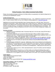 California / Whittier /  California / Location scouting / Prisons in California / Fred C. Nelles Youth Correctional Facility / California Department of Corrections and Rehabilitation