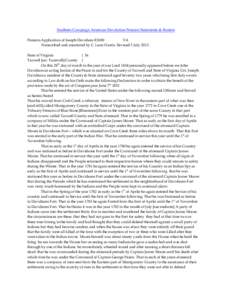 Southern Campaign American Revolution Pension Statements & Rosters Pension Application of Joseph Davidson R2690 VA Transcribed and annotated by C. Leon Harris. Revised 3 July[removed]State of Virginia } Ss