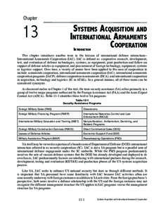 Chapter  13 Systems Acquisition and International Armaments