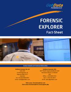 Contact Details and Technical Information GetData Forensic Pty Ltd Suite 204 13a Montgomery St Kogarah NSW 2217 Australia
