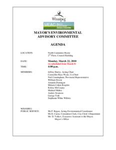 MEAC  Mayor’ Mayor’s Environmental Advisory Committee