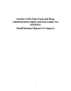FDASIA Small Business Report