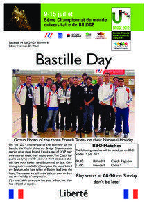 Bastille Day  Saturday 14 July[removed]Bulletin 6