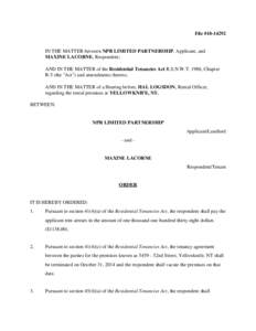 Property / Renting / Law / Leasehold estate / Residential Tenancies Act / English property law / Arrears / Assured shorthold tenancy / Landlord–tenant law / Real property law / Real estate