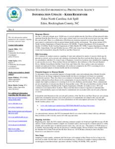 Eden NC Coal Ash Spill info update 4 Kerr Reservoir