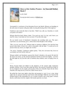 Page 1 of 3  Dawn of the Golden Promise- An Emerald Ballad, Book 5 by B.J. Hoff Excerpt provided courtesy of BJHoff.com